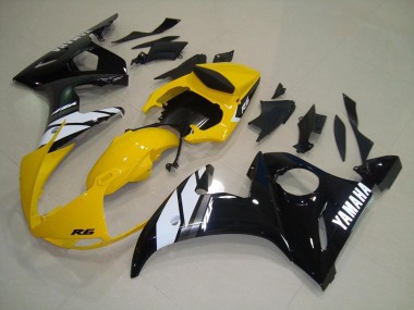 Cheapest 2003-2005 Yellow Black Yamaha YZF R6 Motorbike Fairings
