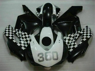 Cheapest 2004-2005 White Black Honda CBR1000RR Replacement Fairings