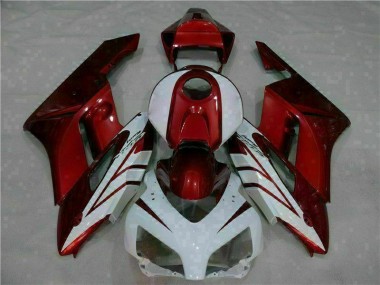 Cheapest 2004-2005 White Red Honda CBR1000RR Bike Fairing Kit