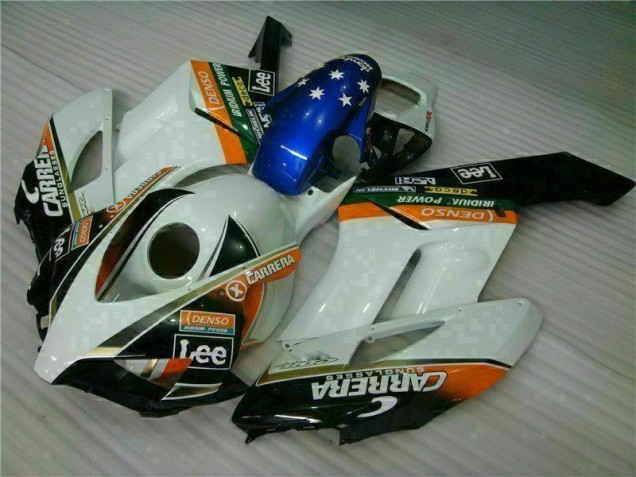 Cheapest 2004-2005 White Blue Honda CBR1000RR Replacement Fairings