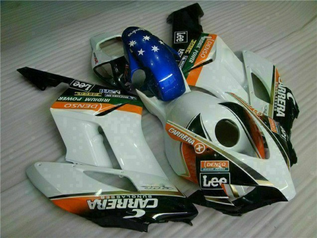 Cheapest 2004-2005 White Blue Honda CBR1000RR Replacement Fairings