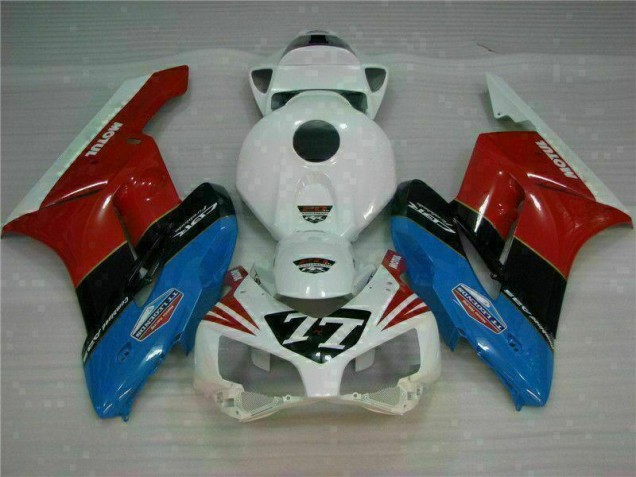 Cheapest 2004-2005 White Red 77 Honda CBR1000RR Motorcycle Fairing Kits