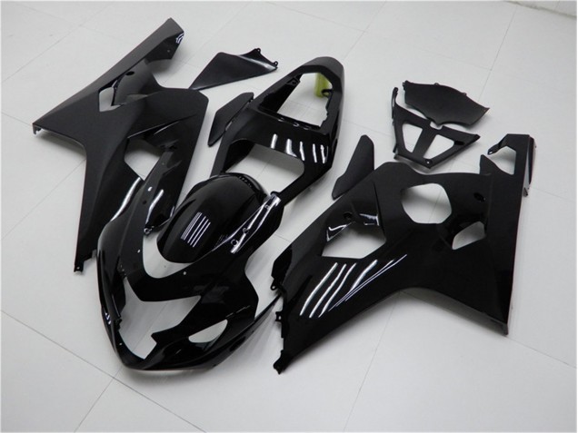 Cheapest 2004-2005 Glossy Black Suzuki GSXR 600/750 Bike Fairing Kit