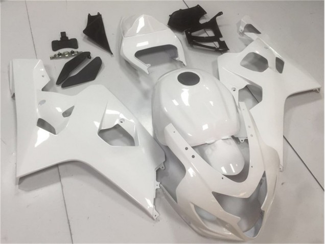 Cheapest 2004-2005 Glossy White Suzuki GSXR 600/750 Moto Fairings