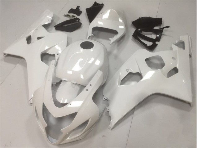 Cheapest 2004-2005 Glossy White Suzuki GSXR 600/750 Moto Fairings