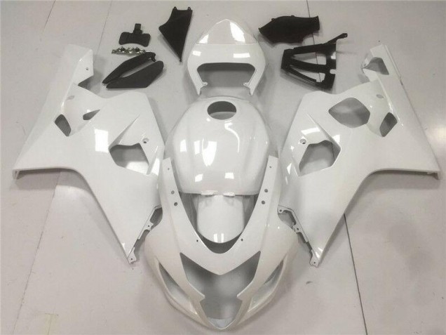 Cheapest 2004-2005 Glossy White Suzuki GSXR 600/750 Moto Fairings