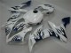 Cheapest 2004-2006 White Blue Flame Yamaha YZF R1 Replacement Fairings