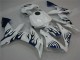 Cheapest 2004-2006 White Blue Flame Yamaha YZF R1 Replacement Fairings