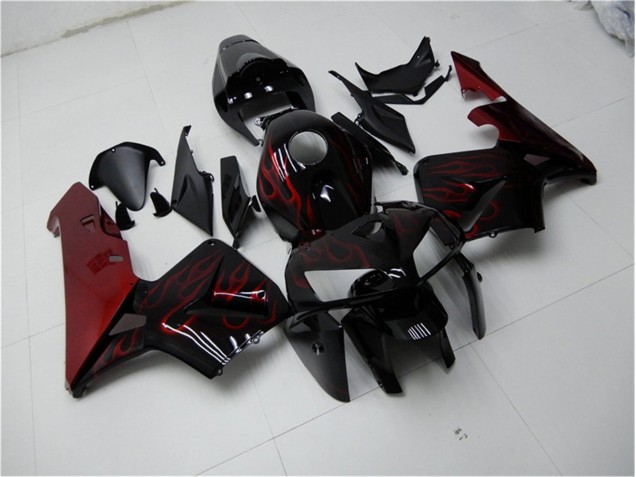 Cheapest 2005-2006 Red Flame Black Honda CBR600RR Bike Fairings