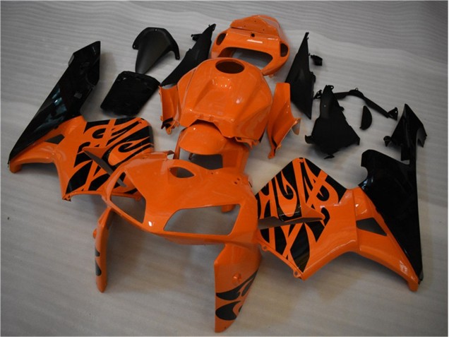 Cheapest 2005-2006 Orange Black Honda CBR600RR Motorbike Fairing