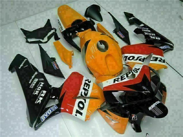 Cheapest 2005-2006 Orange Black Repsol Honda CBR600RR Motorbike Fairing