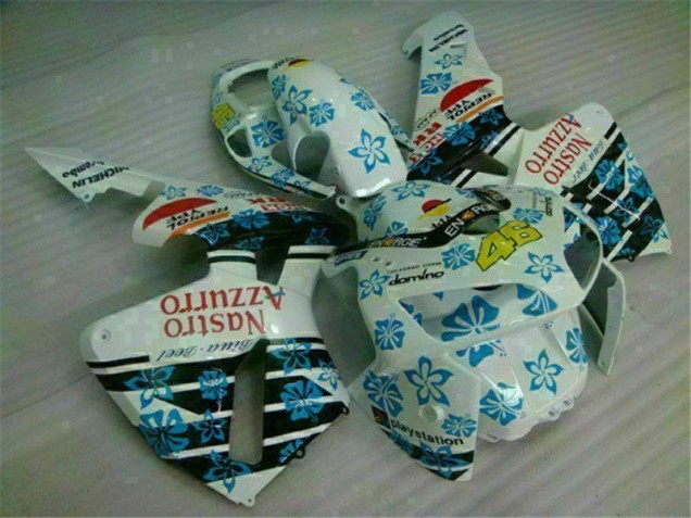 Cheapest 2005-2006 White Blue Nastro Azzurro 46 Honda CBR600RR Motorcycle Fairing