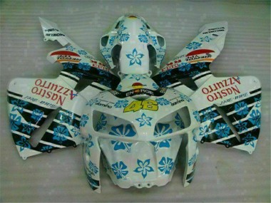 Cheapest 2005-2006 White Blue Nastro Azzurro 46 Honda CBR600RR Motorcycle Fairing