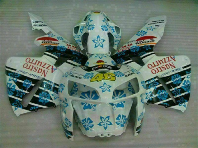 Cheapest 2005-2006 White Blue Nastro Azzurro 46 Honda CBR600RR Motorcycle Fairing