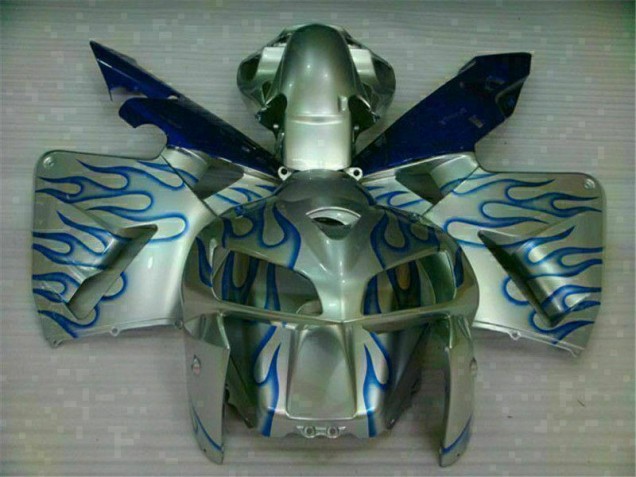 Cheapest 2005-2006 White Blue Flame Honda CBR600RR Motorcycle Fairing Kit