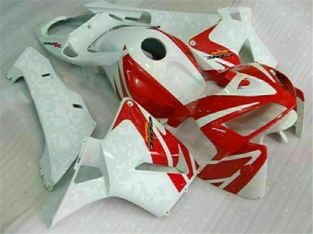 Cheapest 2005-2006 Red White Honda CBR600RR Motor Fairings