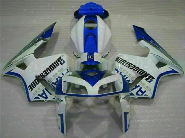 Cheapest 2005-2006 White Blue Honda CBR600RR Motorcycle Fairing Kits