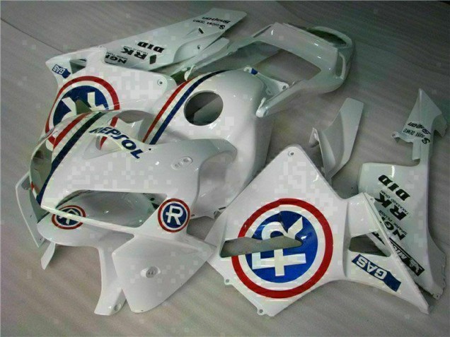 Cheapest 2005-2006 White Honda CBR600RR Bike Fairings