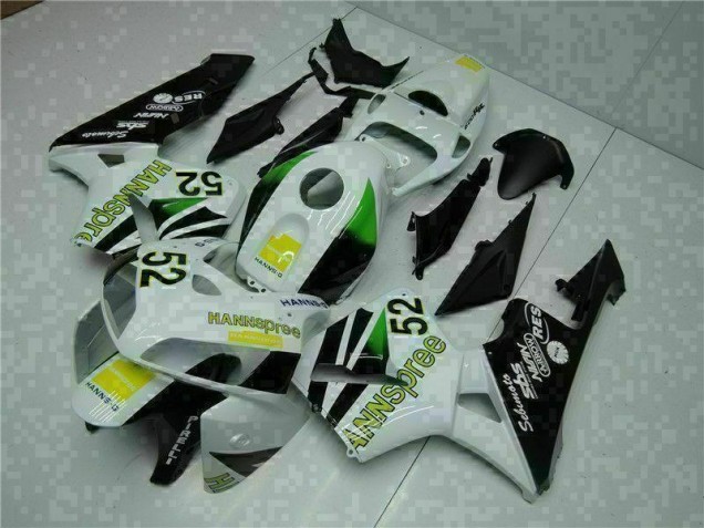 Cheapest 2005-2006 White Yellow Green 52 Honda CBR600RR Motorcycle Bodywork