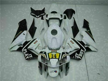 Cheapest 2005-2006 White Playboy 14 Honda CBR600RR Motorcycle Replacement Fairings