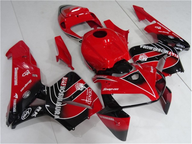 Cheapest 2005-2006 Red Black Honda CBR600RR Motorcycle Fairing Kit