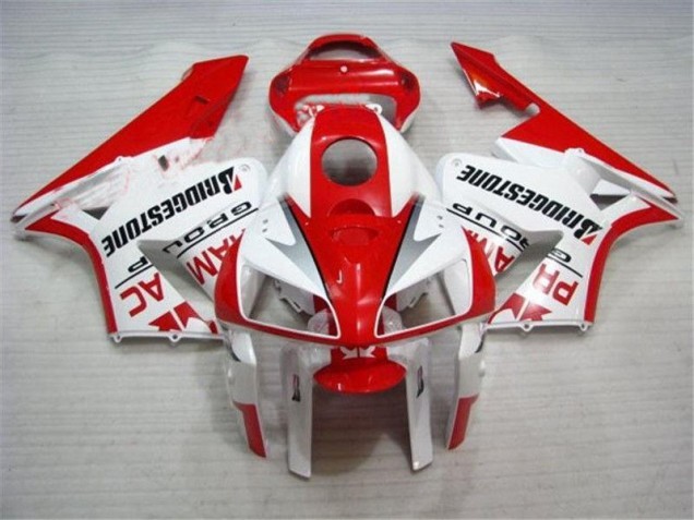 Cheapest 2005-2006 Red White Honda CBR600RR Bike Fairings