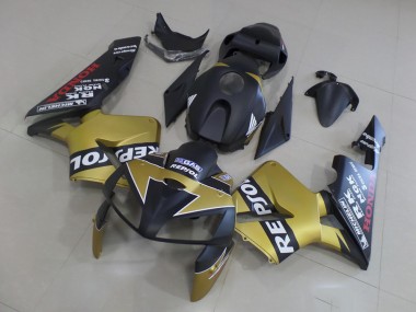 Cheapest 2005-2006 Black Gold Repsol Honda CBR600RR Motorcycle Fairings Kit
