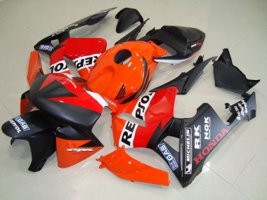 Cheapest 2005-2006 Matte Black Repsol Race Honda CBR600RR Motorcycle Fairing Kit