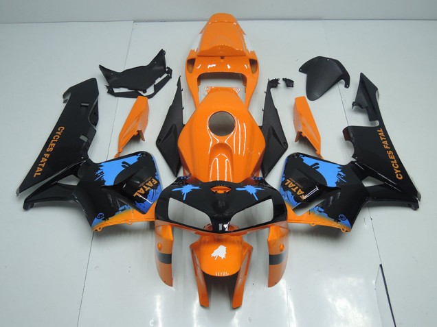 Cheapest 2005-2006 Orange Black Honda CBR600RR Motorcycle Fairings