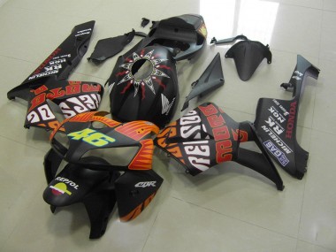 Cheapest 2005-2006 Rossi Matte Black Honda CBR600RR Motorcycle Fairings Kits