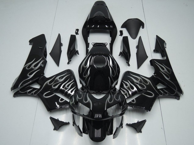 Cheapest 2005-2006 Silver Flame Honda CBR600RR Motorcycle Replacement Fairings