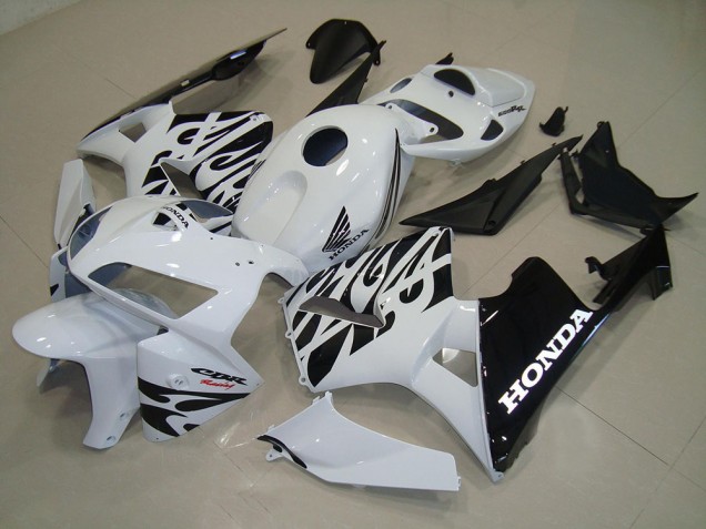 Cheapest 2005-2006 White Black Honda CBR600RR Motor Fairings
