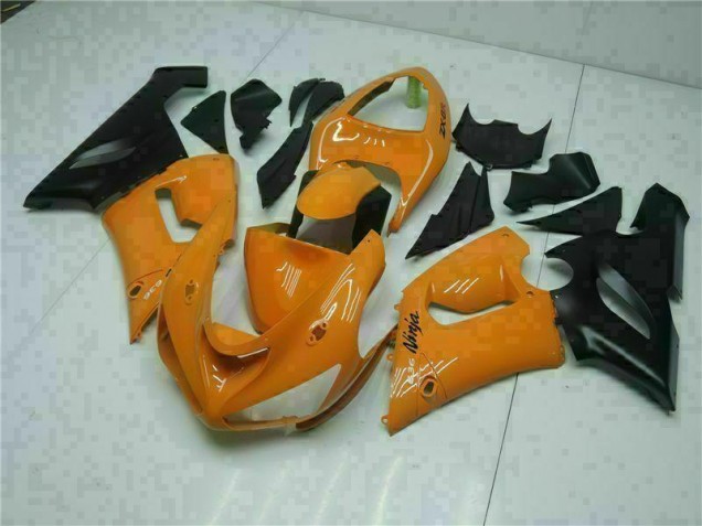 Cheapest 2005-2006 Orange Kawasaki ZX6R Bike Fairing