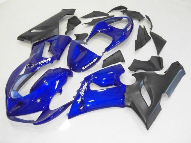 Cheapest 2005-2006 Blue Black Kawasaki ZX6R Motorcycle Fairing