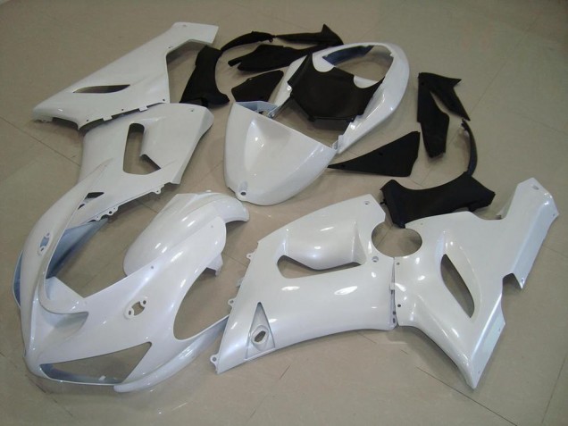 Cheapest 2005-2006 Dark Pearl White Kawasaki ZX6R Motorbike Fairing