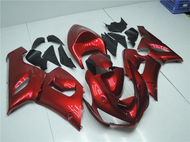 Cheapest 2005-2006 Candy Red Kawasaki ZX6R Motorcycle Fairing Kits Cheapest 2005-2006 Candy Red Kawasaki ZX6R Motorcycle Fairing Kits
