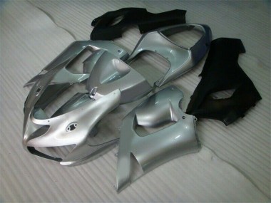 Cheapest 2005-2006 Silver Black Kawasaki ZX6R Motorcycle Fairing Kit