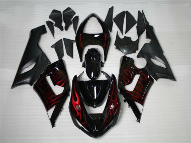 Cheapest 2005-2006 Red Black Kawasaki ZX6R Motor Bike Fairings