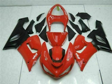 Cheapest 2005-2006 Red Kawasaki ZX6R Bike Fairing Kit