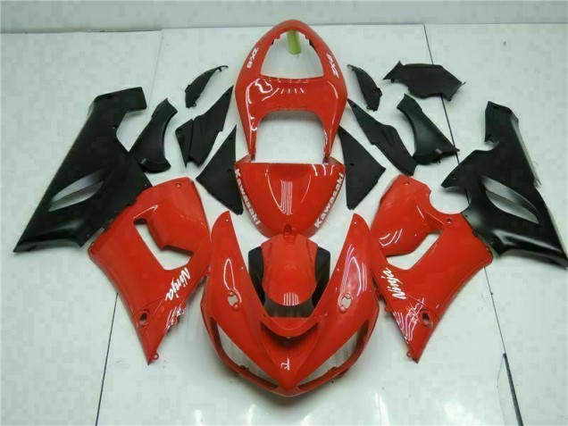 Cheapest 2005-2006 Red Kawasaki ZX6R Bike Fairing Kit