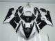 Cheapest 2005-2006 Black White Kawasaki ZX6R Moto Fairings