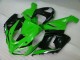 Cheapest 2005-2006 Green White Black Kawasaki ZX6R Motorcyle Fairings