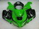 Cheapest 2005-2006 Green White Black Kawasaki ZX6R Motorcyle Fairings