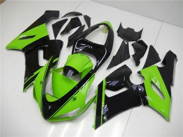 Cheapest 2005-2006 Green Black Kawasaki ZX6R Motor Fairings