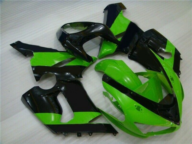 Cheapest 2005-2006 Green Black Kawasaki ZX6R Motorbike Fairing