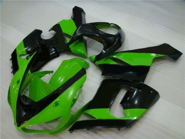Cheapest 2005-2006 Green Black Kawasaki ZX6R Motorbike Fairing