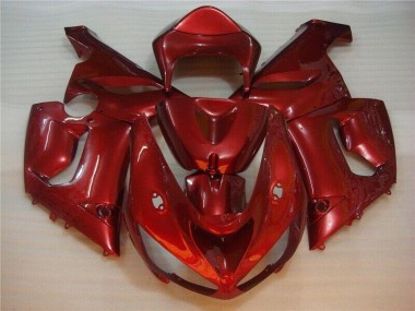 Cheapest 2005-2006 Red Kawasaki ZX6R Bike Fairing