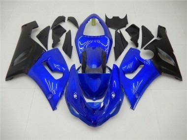 Cheapest 2005-2006 Blue Kawasaki ZX6R Bike Fairings