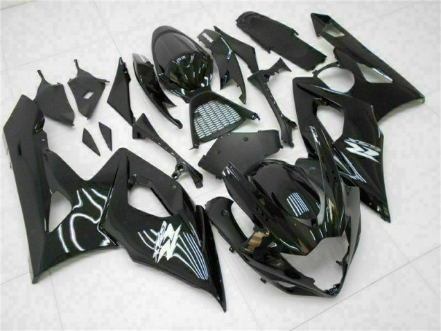 Cheapest 2005-2006 Glossy Black Suzuki GSXR 1000 Motor Fairings