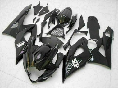 Cheapest 2005-2006 Glossy Black Suzuki GSXR 1000 Motor Fairings